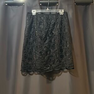 Black Lace Skirt with pattern size 8